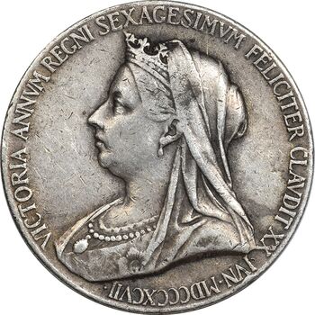 مدال شصتمین سالگرد به قدرت رسیدن ملکه ویکتوریا - VF35 - انگلستان