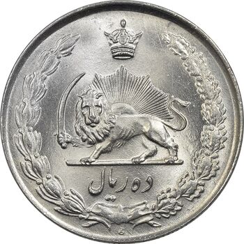 سکه 10 ریال 1335 - MS63 - محمد رضا شاه