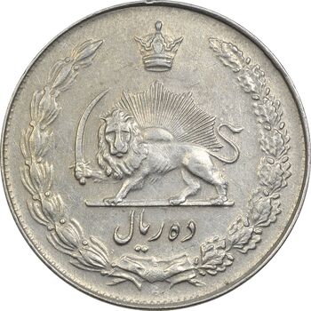 سکه 10 ریال 1335 - EF45 - محمد رضا شاه