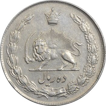 سکه 10 ریال 1343 (ضخیم) - EF40 - محمد رضا شاه