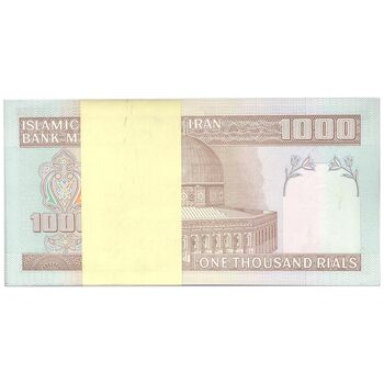 بسته اسکناس 1000 ریال (حسینی - شیبانی) - UNC - جمهوری اسلامی