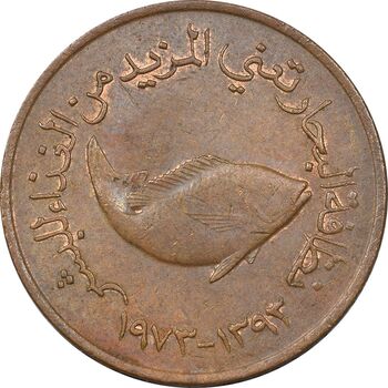 سکه 5 فلوس 1973 زاید بن سلطان آل نهیان - EF45 - امارات متحده عربی