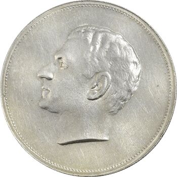 مدال نقره بیست و پنجمین سال سلطنت 1344 - MS61 - محمدرضا شاه
