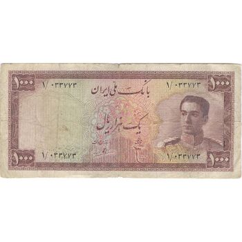اسکناس 1000 ریال سری سوم - تک - VF20 - محمد رضا شاه