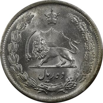 سکه 10 ریال 1323 - MS63 - محمد رضا شاه
