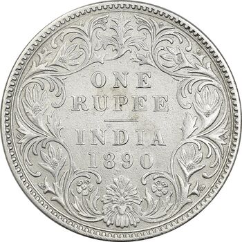 سکه 1 روپیه 1890 ویکتوریا - EF40 - هند
