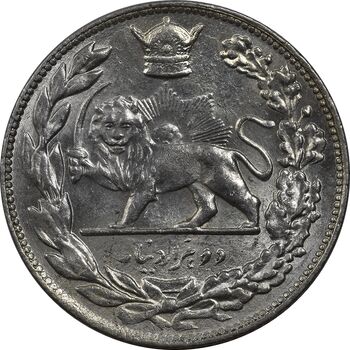 سکه 2000 دینار 1308 تصویری - MS62 - رضا شاه
