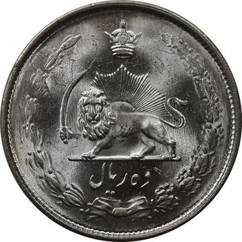 سکه 10 ریال 1324 - MS63 - محمد رضا شاه