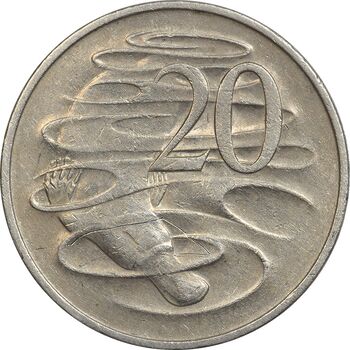 سکه 20 سنت 1969 الیزابت دوم - EF45 - استرالیا