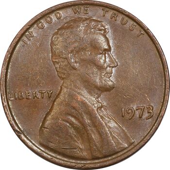 سکه 1 سنت 1973 لینکلن - EF45 - آمریکا