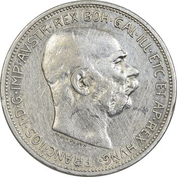 سکه 2 کرونا 1913 فرانتس یوزف یکم - EF45 - اتریش-مجارستان