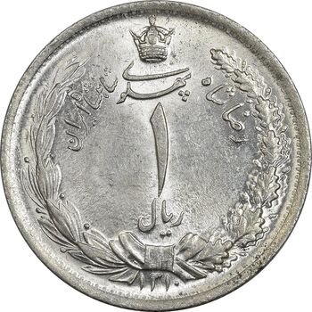 سکه 1 ریال 1310 - MS63 - رضا شاه