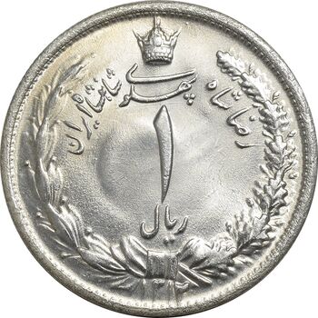 سکه 1 ریال 1312 - MS63 - رضا شاه
