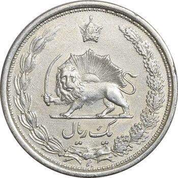 سکه 1 ریال 1313 - AU58 - رضا شاه