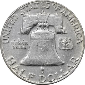 سکه نیم دلار 1961 فرانکلین - AU55 - آمریکا