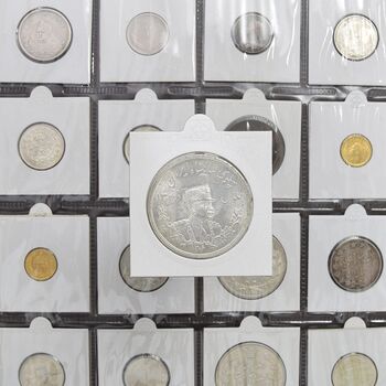 سکه 5000 دینار 1306L تصویری - MS64 - رضا شاه