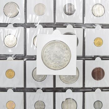 سکه 5000 دینار 1320 خطی - MS64 - مظفرالدین شاه