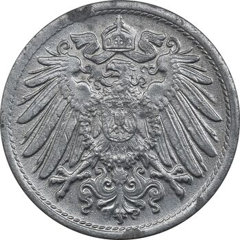 سکه 10 فینیگ 1922 ویلهلم دوم - EF - آلمان