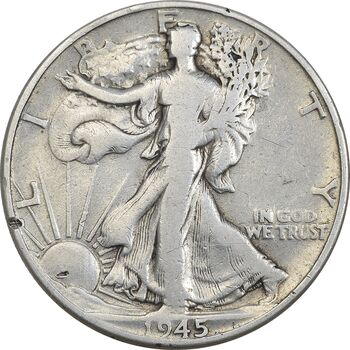 سکه نیم دلار 1945 نماد آزادی - VF35 - آمریکا