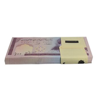 بسته اسکناس 100 ریال (حسینی - شیبانی) - UNC - جمهوری اسلامی