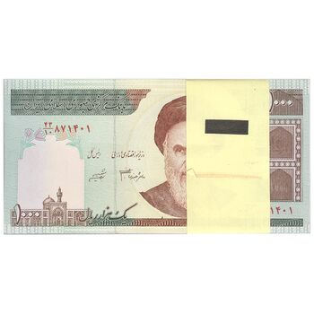 بسته اسکناس 1000 ریال (جعفری - شیبانی) - UNC - جمهوری اسلامی