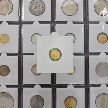 سکه طلا 2000 دینار تصویری (بدون تاریخ) - MS63 - مظفرالدین شاه