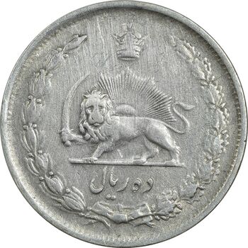 سکه 10 ریال 1323 - VF30 - محمد رضا شاه