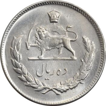 سکه 10 ریال 1348 - MS61 - محمد رضا شاه