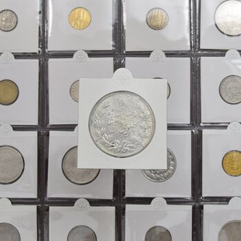 سکه 5000 دینار 1306 خطی - MS62 - رضا شاه