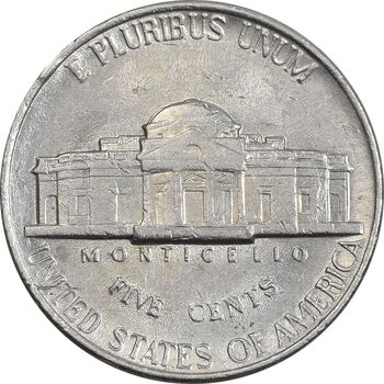 سکه 5 سنت 1990D جفرسون - AU58 - آمریکا