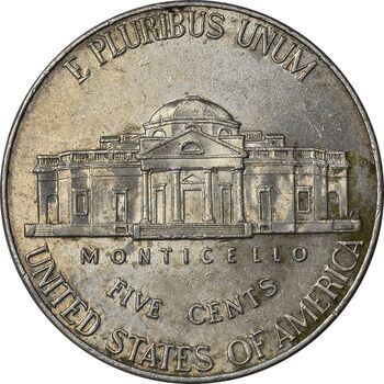 سکه 5 سنت 2015D جفرسون - AU58 - آمریکا