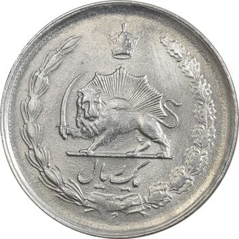 سکه 1 ریال 1337 - MS61 - محمد رضا شاه