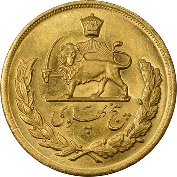 سکه طلا پنج پهلوی 1355 - MS61 - محمد رضا شاه