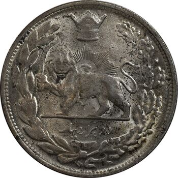 سکه 2000 دینار 1306L تصویری - MS63 - رضا شاه