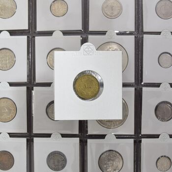 سکه 10 دینار 1320 برنز - MS61 - رضا شاه