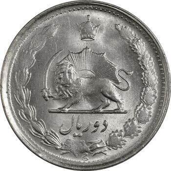 سکه 2 ریال 1340 - MS63 - محمد رضا شاه