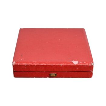 مدال برنز یادبود آغاز بهره برداری از سد رضا شاه کبیر 2535 (با جعبه فابریک) - UNC - محمد رضا شاه