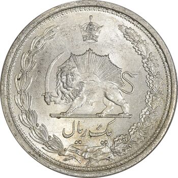 سکه 1 ریال 1313 - MS62 - رضا شاه