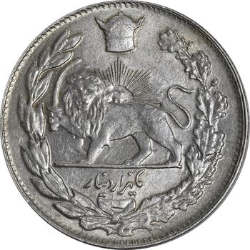 سکه 1000 دینار 1308 تصویری - MS63 - رضا شاه