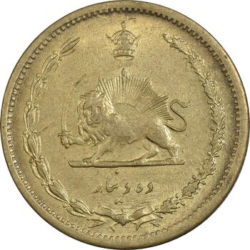 سکه 10 دینار 1319 برنز - MS61 - رضا شاه