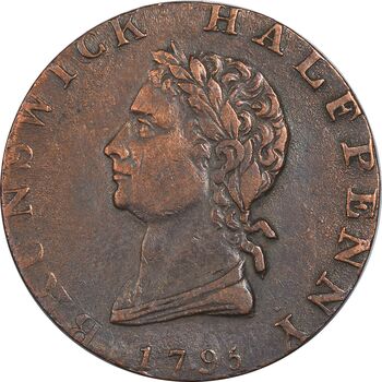 ژتون 1/2 پنی 1794-1795 برانزویک - VF30 - کانادا