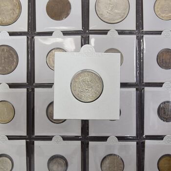 سکه 1000 دینار 1306 خطی - MS63 - رضا شاه