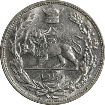 سکه 2000 دینار 1306 تصویری - ضرب هیتون - MS63 - رضا شاه