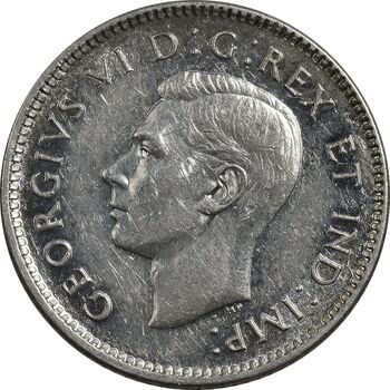 سکه 10 سنت 1946 جرج ششم - MS61 - کانادا