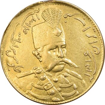 سکه طلا 1 تومان 1316 تصویری - EF - مظفرالدین شاه