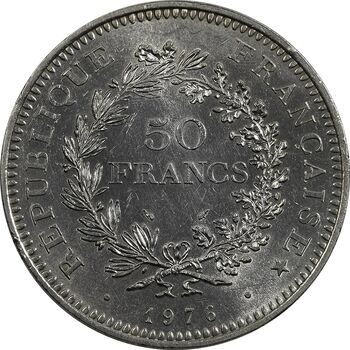 سکه 50 فرانک 1976 جمهوری کنونی - MS62 - فرانسه