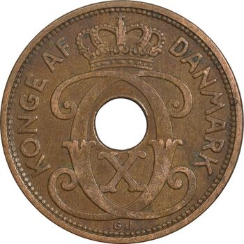 سکه 5 اوره 1937 کریستیان دهم - EF45 - دانمارک