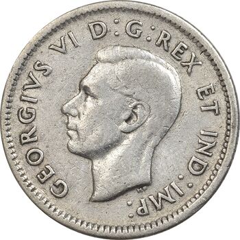 سکه 10 سنت 1940 جرج ششم - EF45 - کانادا