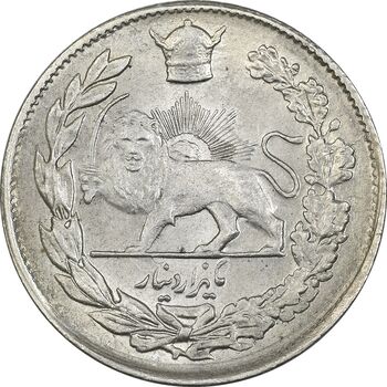 سکه 1000 دینار 1307 تصویری - MS63 - رضا شاه