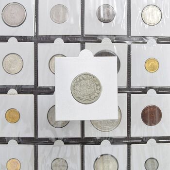 سکه 1000 دینار 1322 خطی - 1333 ارور تاریخ - VF25 - مظفرالدین شاه